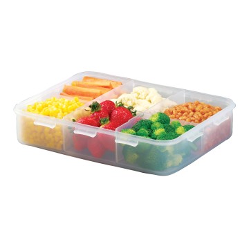 Classic food container with divider 2,7 L